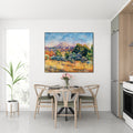 Akoestisch schilderij met Montagne Sainte-Victoire kunst - Keuken