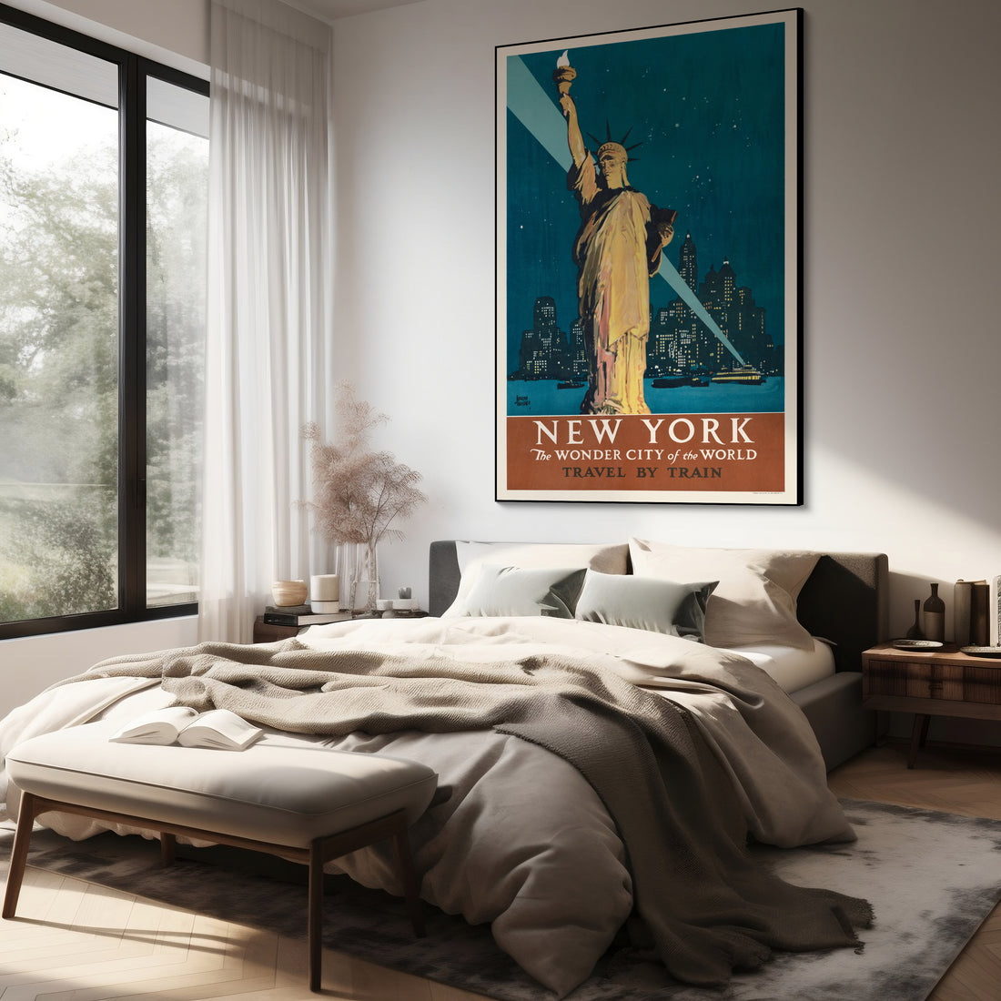 Akoestisch schilderij met New York – wonderstad kunst