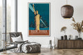 Akoestisch schilderij met New York – wonderstad kunst- Woonkamer