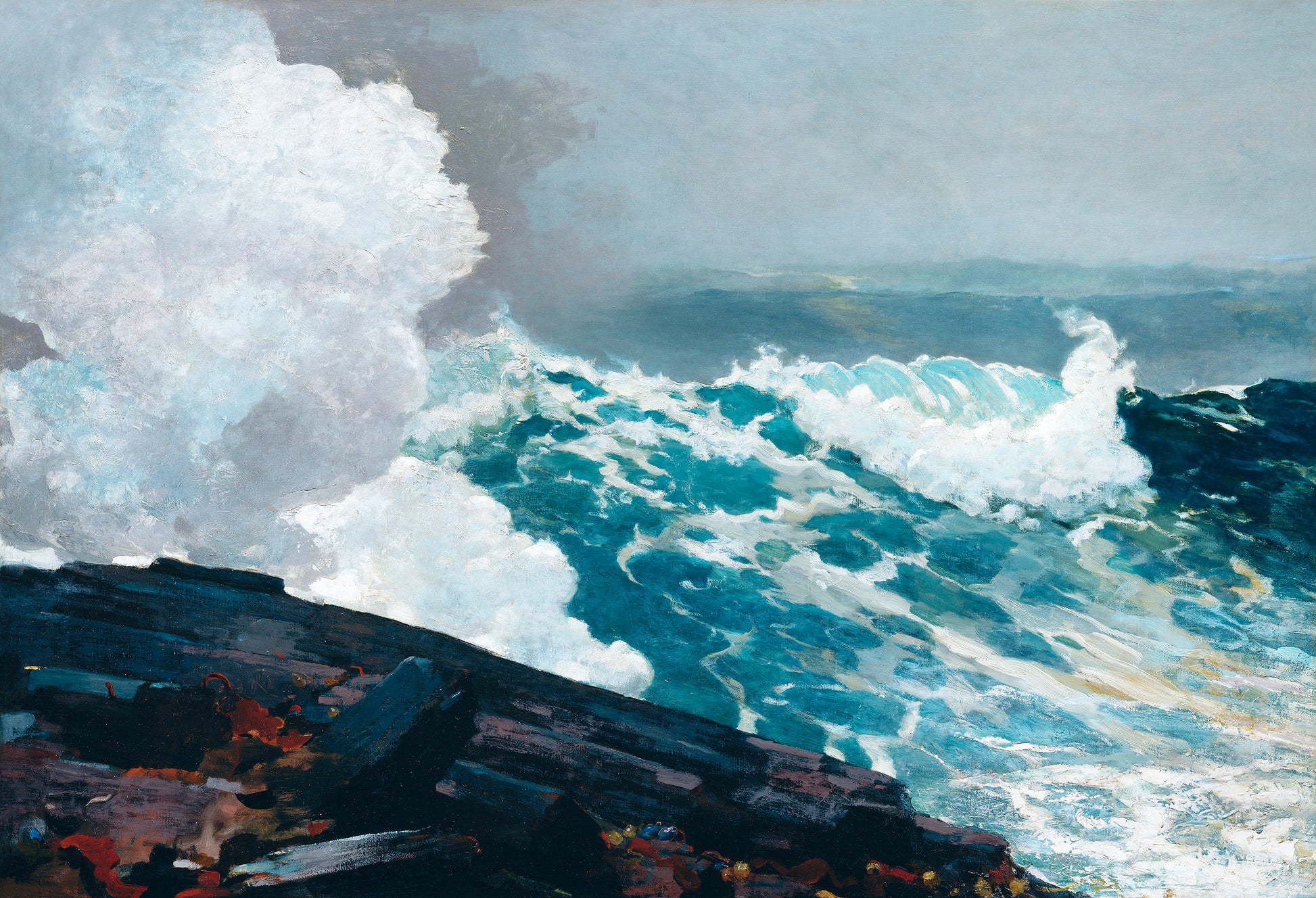 Akoestisch schilderij met Noordooster zeegezicht schilderij