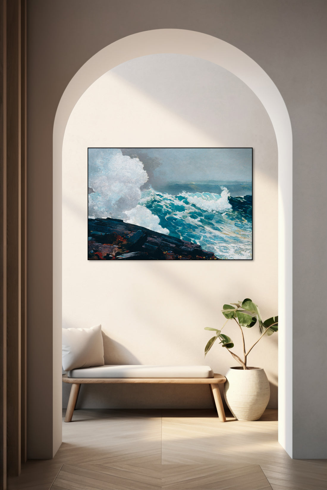 Akoestisch schilderij met Noordooster zeegezicht schilderij
