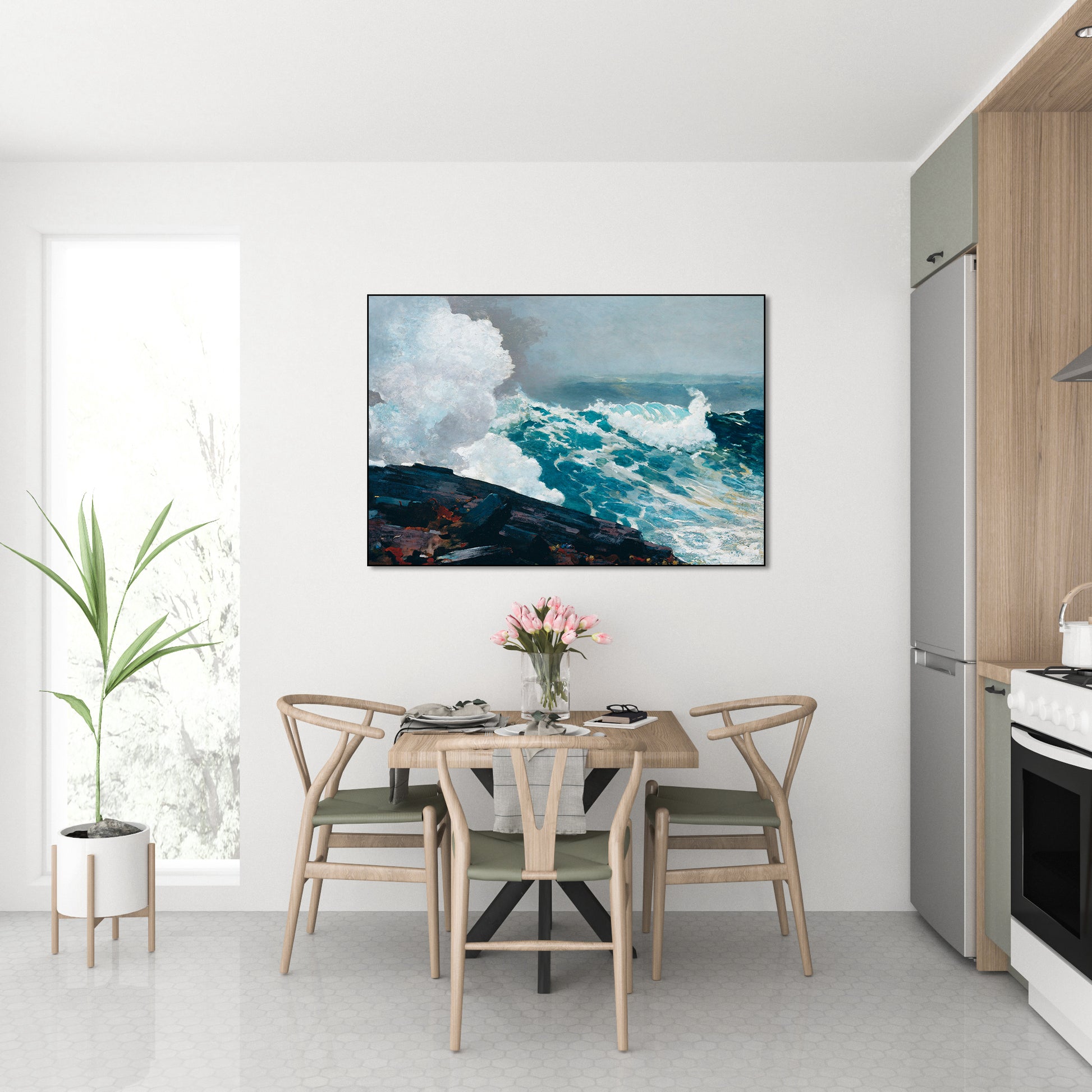 Akoestisch schilderij met Noordooster zeegezicht schilderij - Keuken