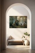 Akoestisch schilderij met Ochtend in een Dennenbos - Ivan Shishkin - Hal