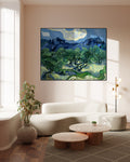 Akoestisch schilderij met Olijfbomen & Alpilles landschap - Woonkamer