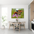 Akoestisch schilderij met Paarse zonnehoed – natuurfoto - Keuken