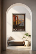 Akoestisch schilderij met Rome via de Mont-Cenis Route - Vintage Poster (1920) - Géo Dorival - Hal