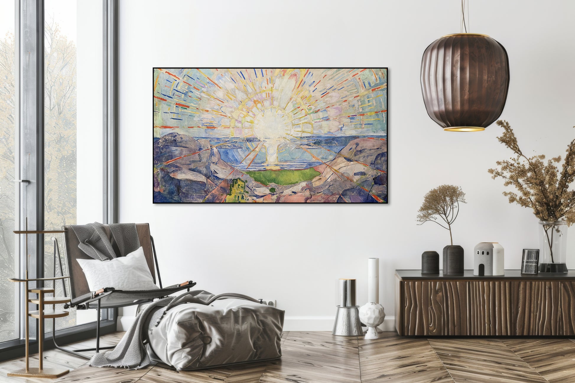 Akoestisch schilderij met Solenintro - Abstract en kleurrijk - Woonkamer