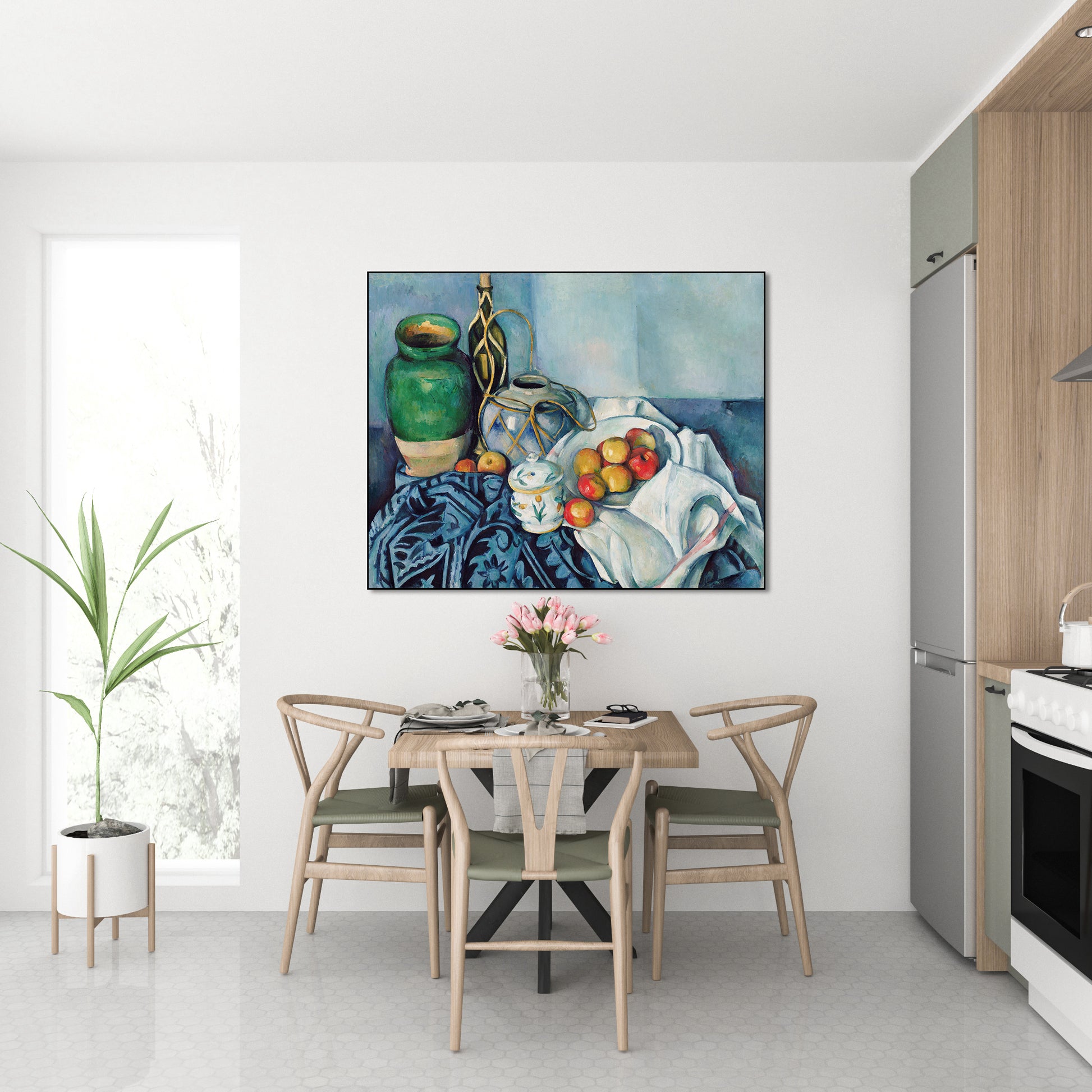 Akoestisch schilderij met Stilleven met Appels - Keuken