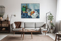 Akoestisch schilderij met Stilleven met Appels - Woonkamer 3