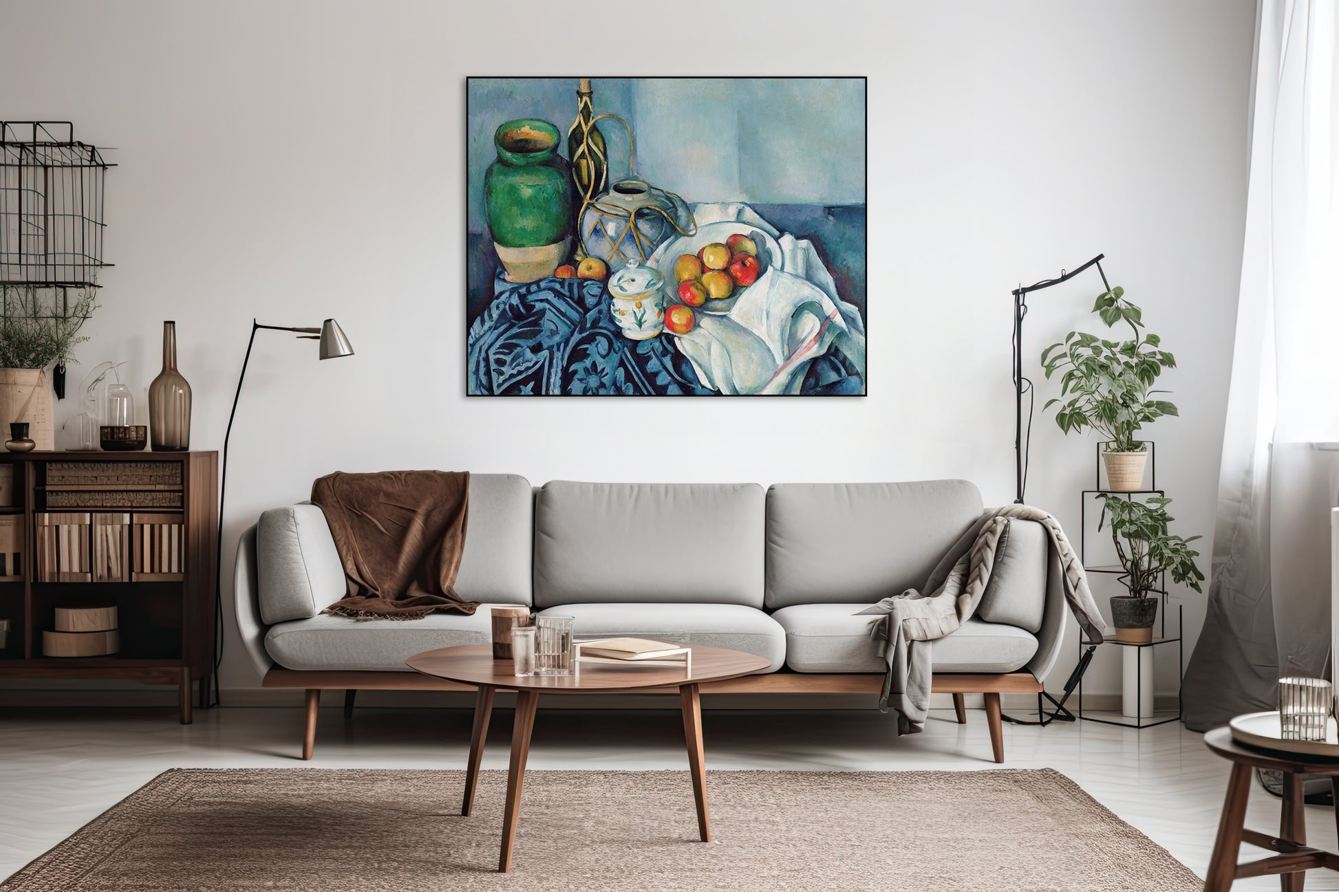 Akoestisch schilderij met Stilleven met Appels - Woonkamer 3