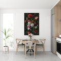 Akoestisch schilderij met Stilleven met Bloemen in een Glazen Vaas - Jan Davidsz de Heem & Rachel Ruysch - Keuken