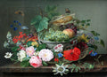 Akoestisch schilderij met Stilleven met Fruitmand (1827) - Gottfried Wilhelm Voelcker