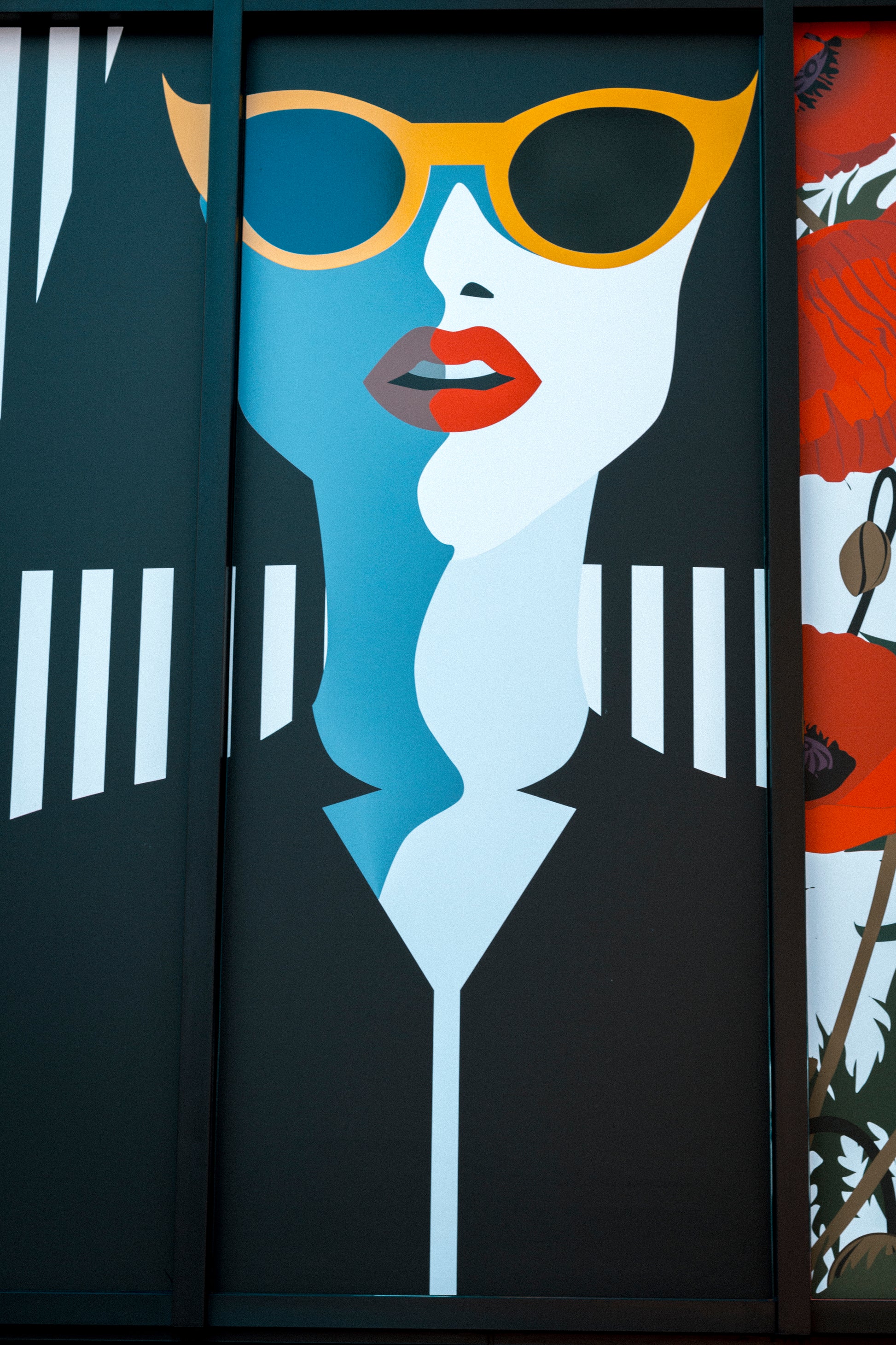 Akoestisch schilderij met Straatkunst in Stuttgart, Duitsland