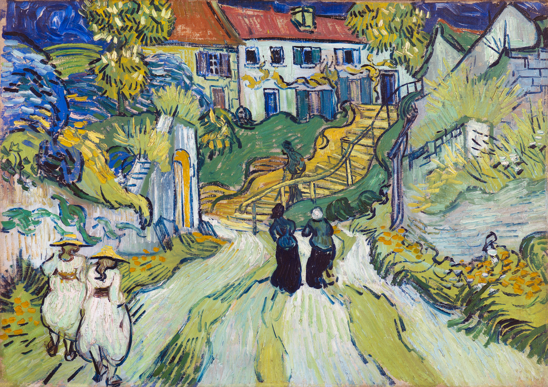 Akoestisch schilderij met Trappen in Auvers