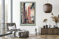 Akoestisch schilderij met Trinity Church en Wall Street - Woonkamer