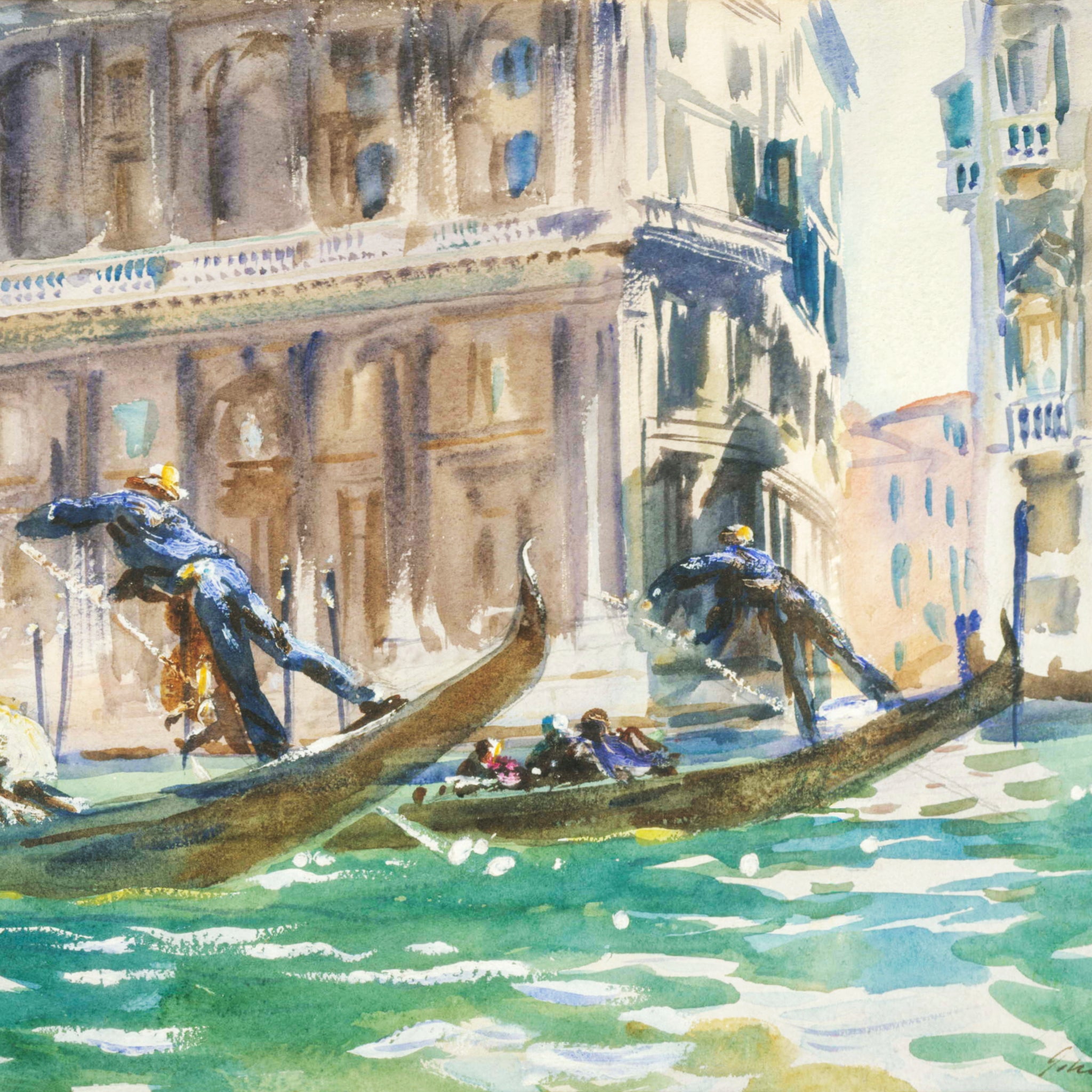Akoestisch schilderij met Uitzicht op Venetië - John Singer Sargent