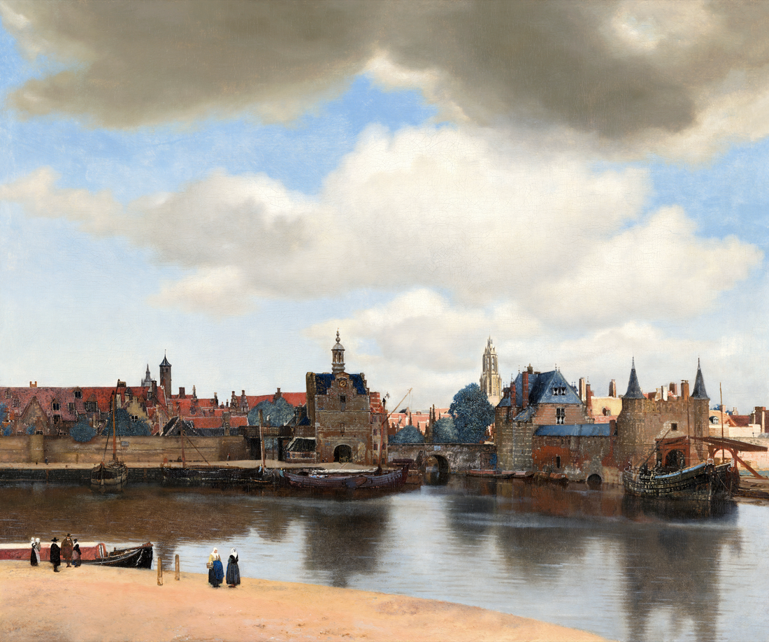 Akoestisch schilderij met Uitzicht van Delft
