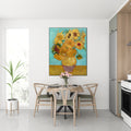 Akoestisch schilderij met Vaas met twaalf zonnebloemen - Vincent van Gogh - Keuken