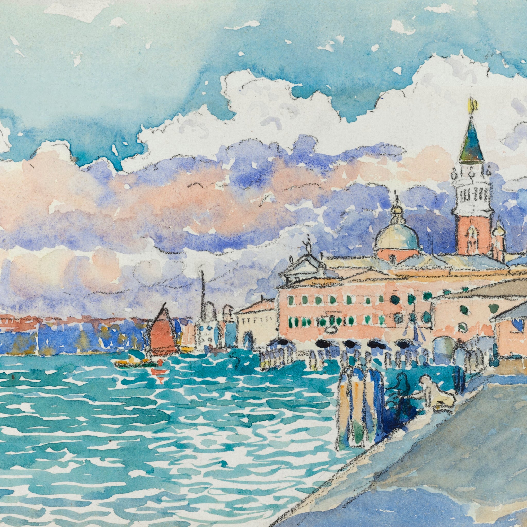 Akoestisch schilderij met Venetië (1903) - Henri-Edmond Cross