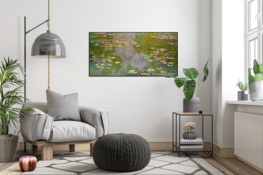 Akoestisch schilderij met Waterlelies - Claude Monet