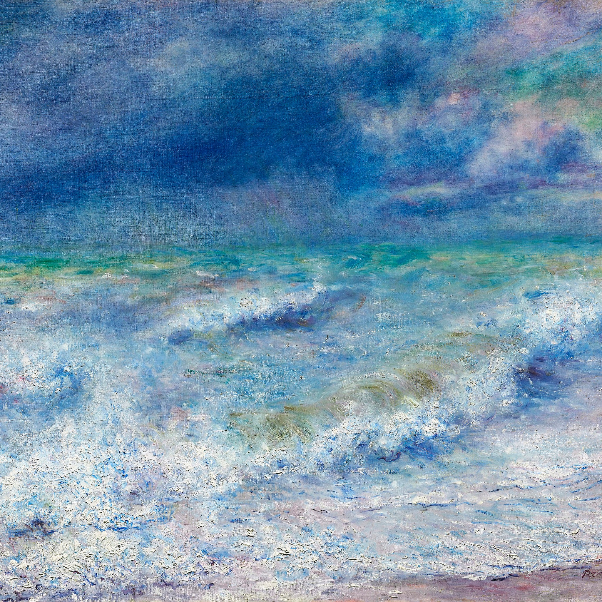 Akoestisch schilderij met Zeegezicht