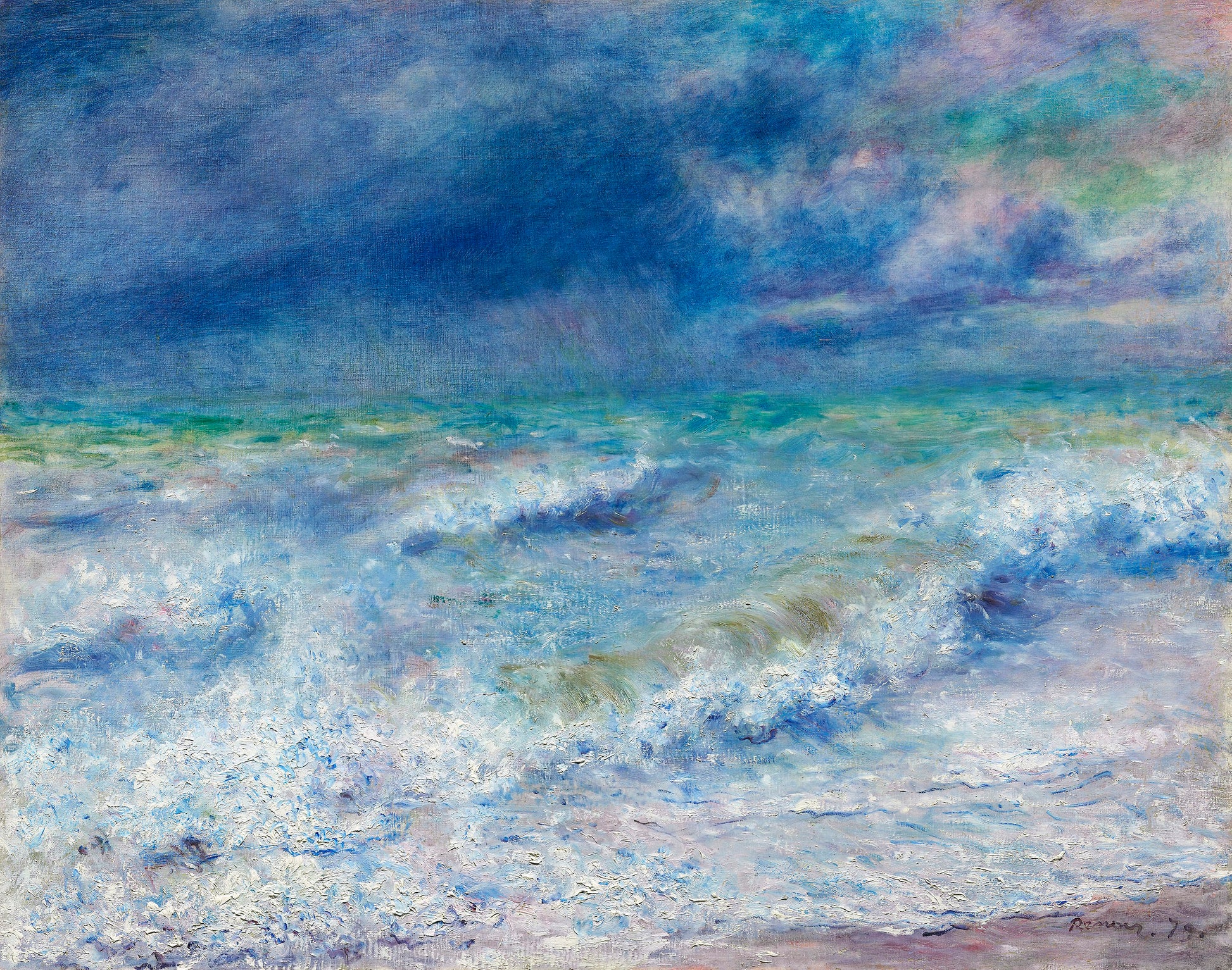 Akoestisch schilderij met Zeegezicht