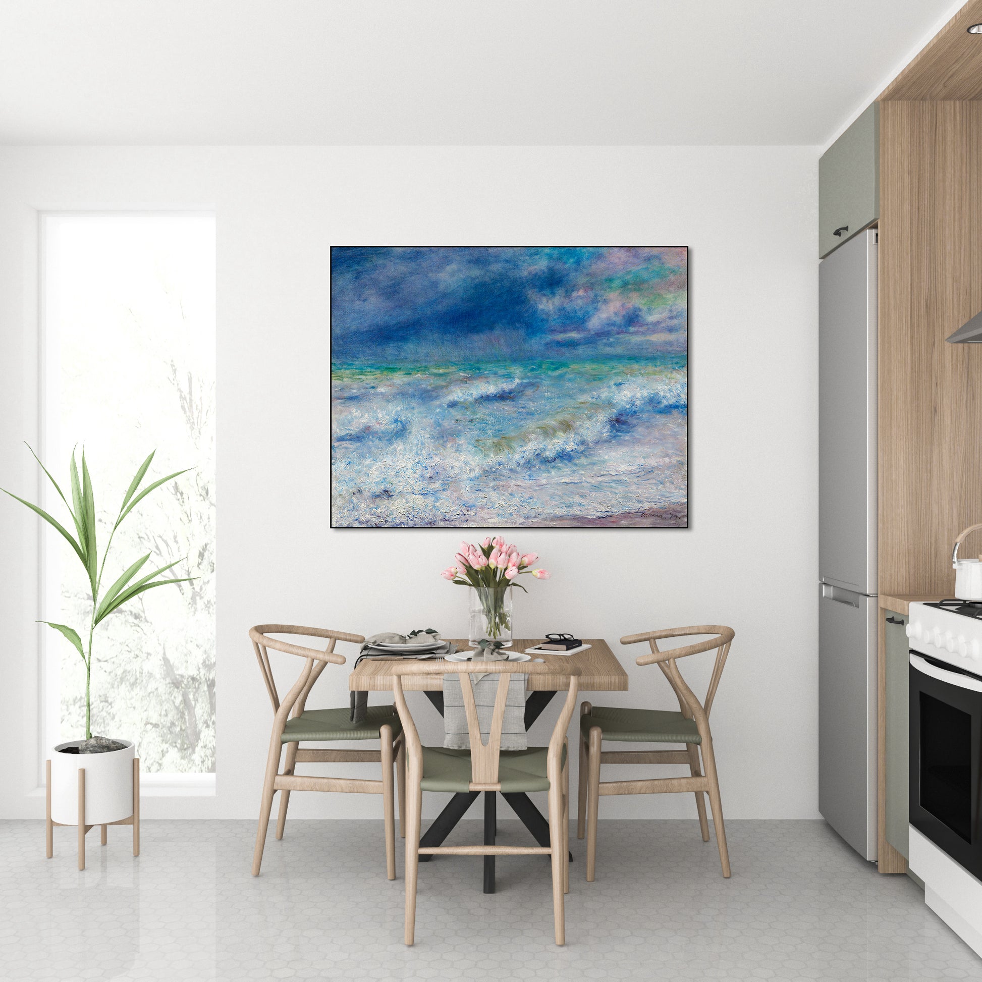 Akoestisch schilderij met Zeegezicht - Keuken