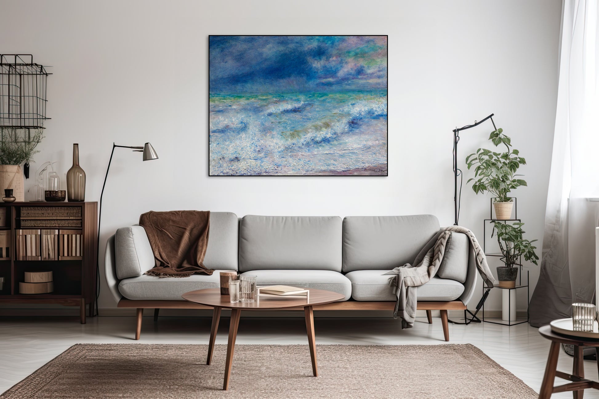 Akoestisch schilderij met Zeegezicht - Woonkamer 2