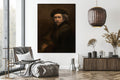 Akoestisch schilderij met Zelfportret - Rembrandt - Woonkamer
