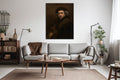 Akoestisch schilderij met Zelfportret - Rembrandt - Woonkamer 2