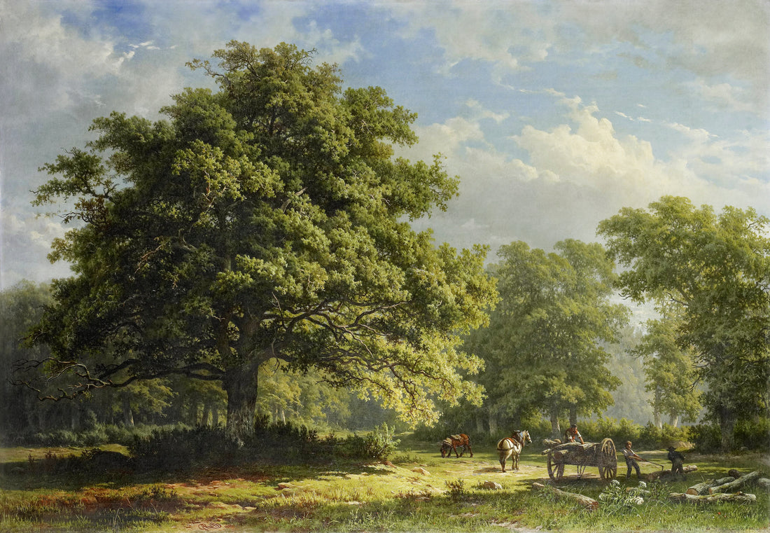 Akoestisch schilderij met Zicht in het Bentheimse Bos - George Andries Roth