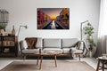 Akoestisch schilderij met Zonsondergang in Burano - Woonkamer 2
