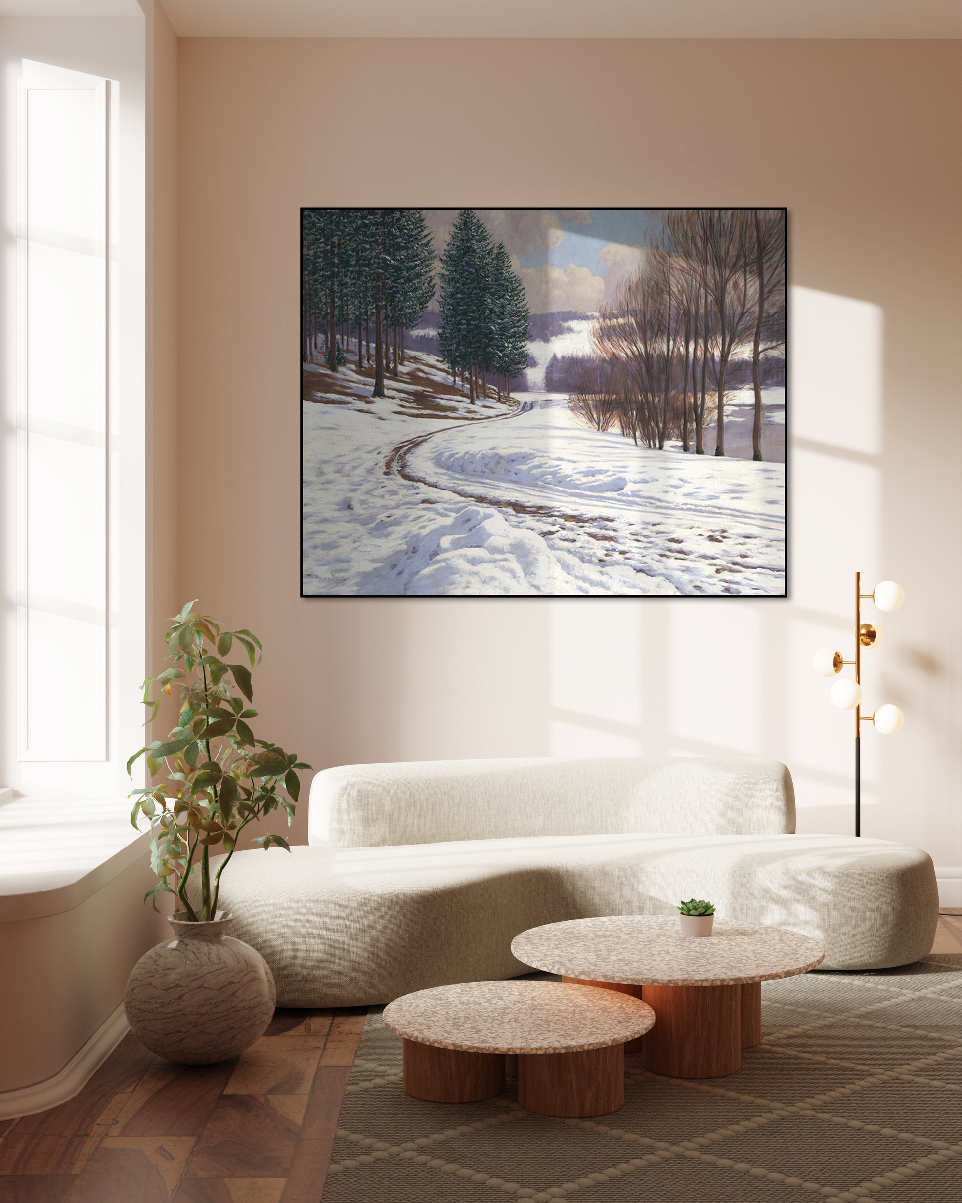 Akoestisch schilderij met winterlandschap - Viktor Olgyai - Hal 2