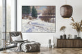 Akoestisch schilderij met winterlandschap - Viktor Olgyai - Woonkamer