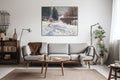 Akoestisch schilderij met winterlandschap - Viktor Olgyai - Woonkamer 2