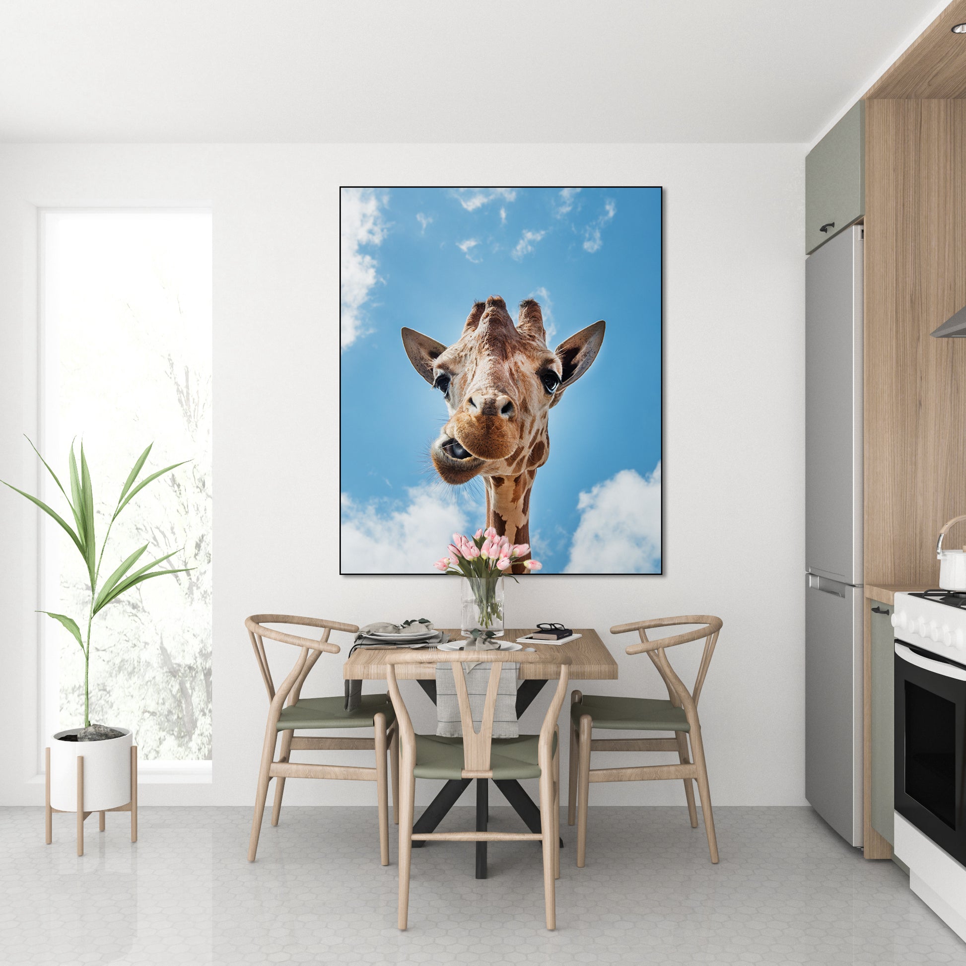 Giraffe close-up - AkoestischeMuur