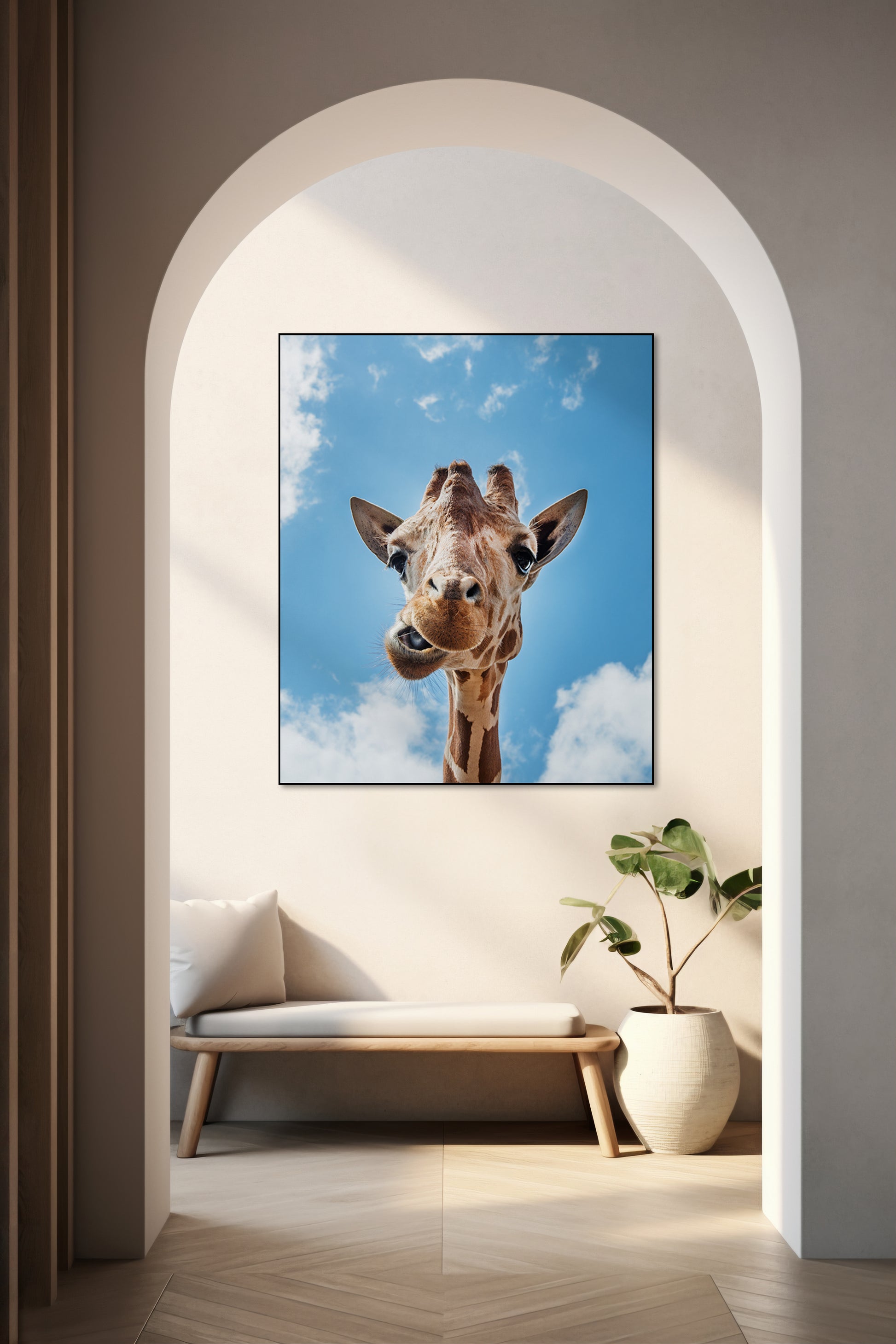 Giraffe close-up - AkoestischeMuur