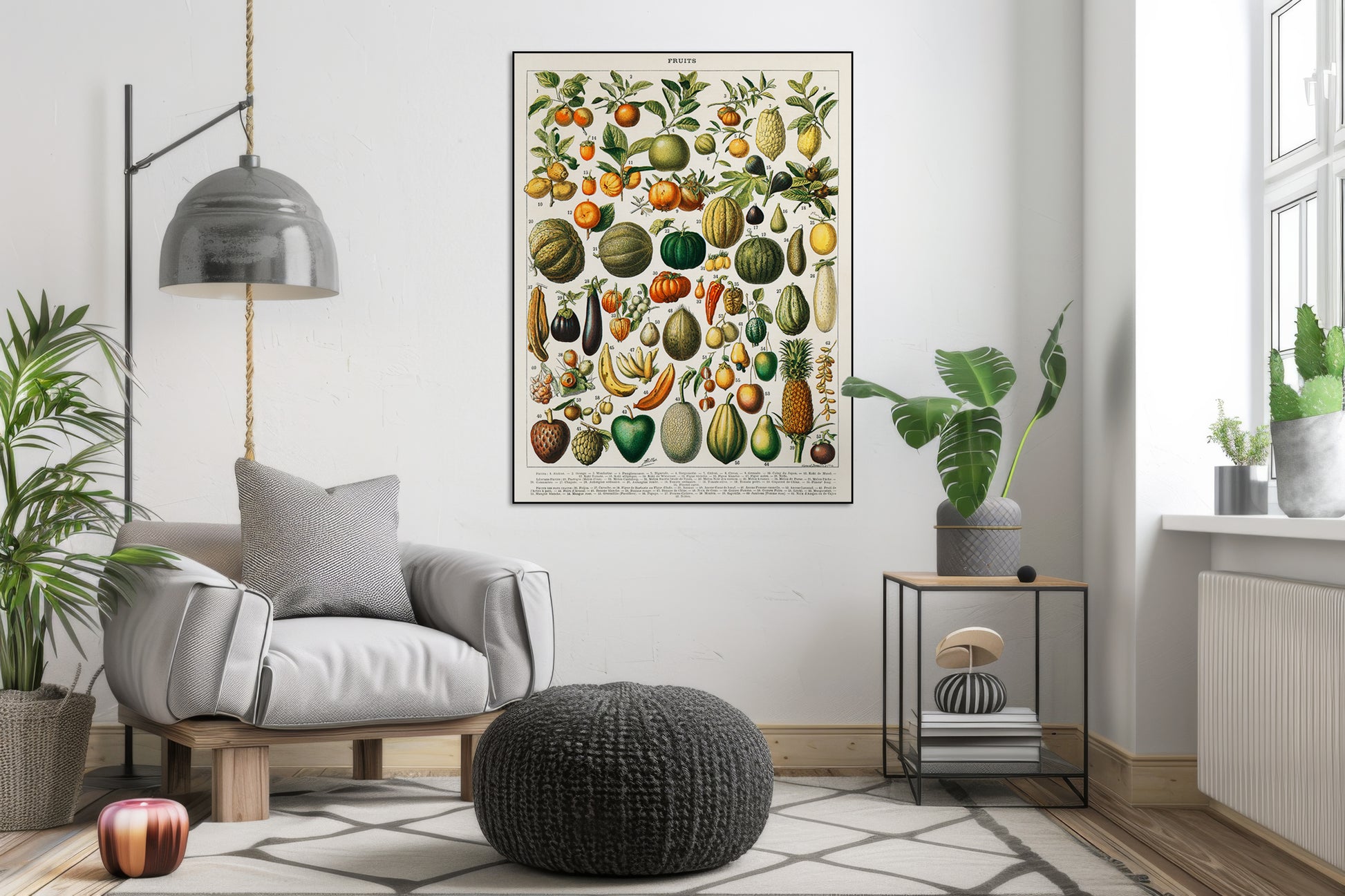 Vintage tekenig van fruit en groenten - AkoestischeMuur