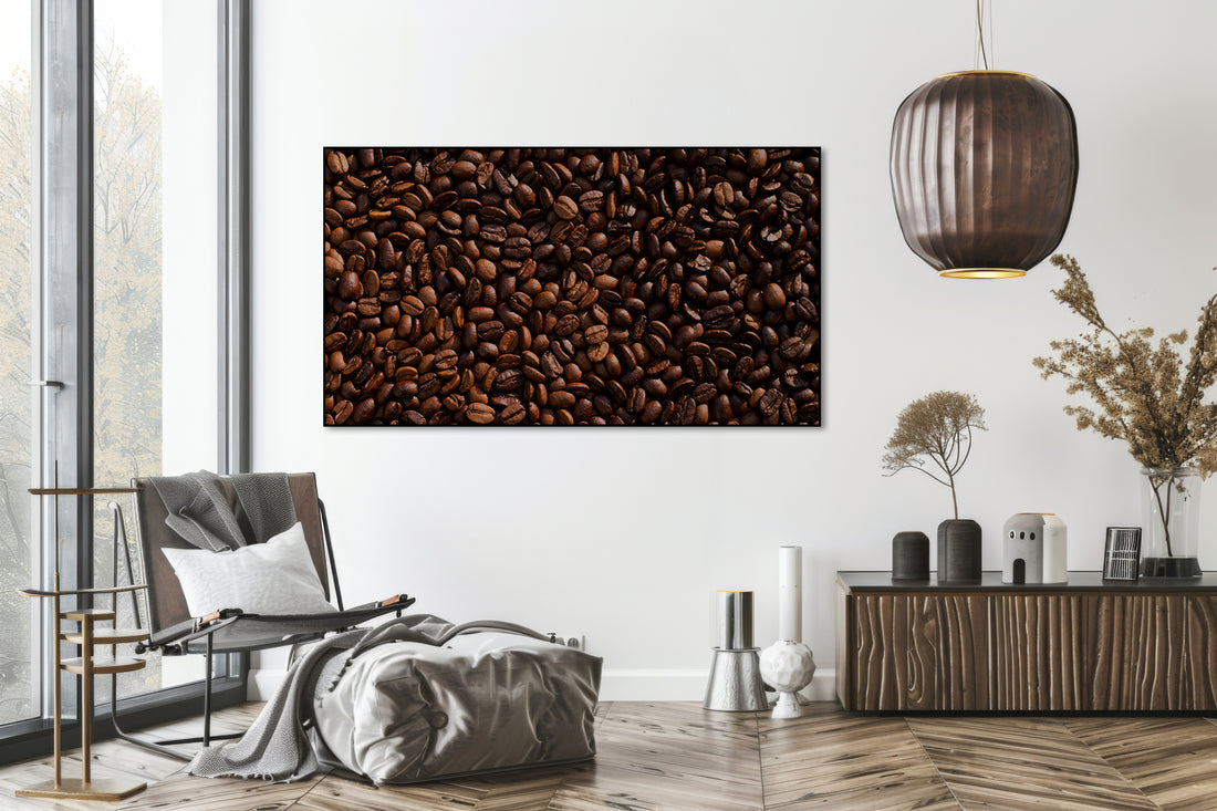 Koffiebonen close-up - AkoestischeMuur