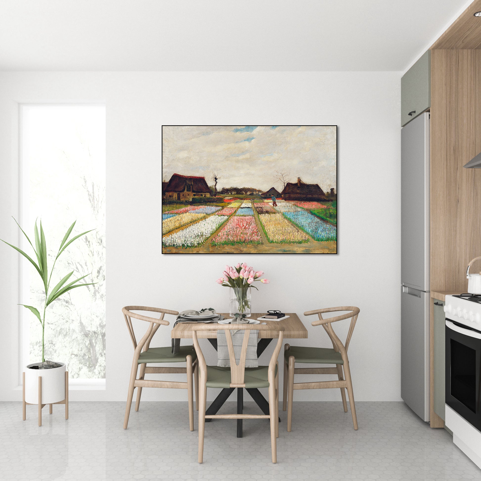 Bloemenvelden in Nederland - Vincent van Gogh - AkoestischeMuur