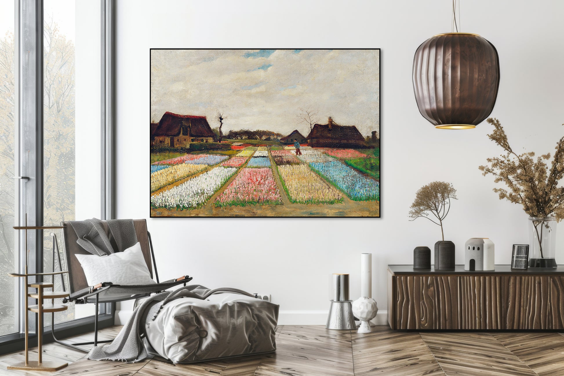 Bloemenvelden in Nederland - Vincent van Gogh - AkoestischeMuur