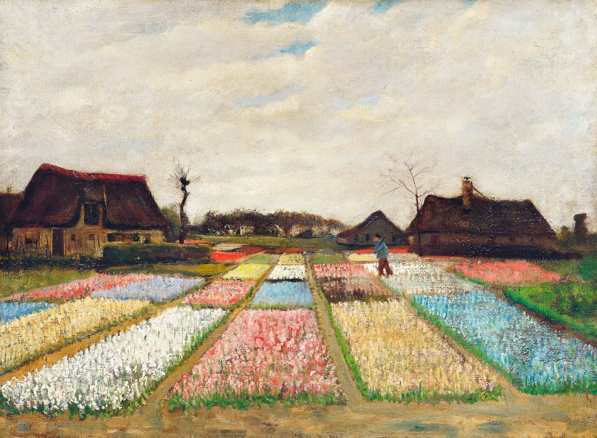Bloemenvelden in Nederland - Vincent van Gogh - AkoestischeMuur