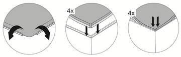Instructie voor spannen doek op akoestiek frame