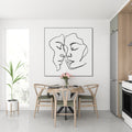 Twee vrouwen - 1 lijn tekening - AkoestischeMuur