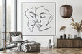 Twee vrouwen - 1 lijn tekening - AkoestischeMuur