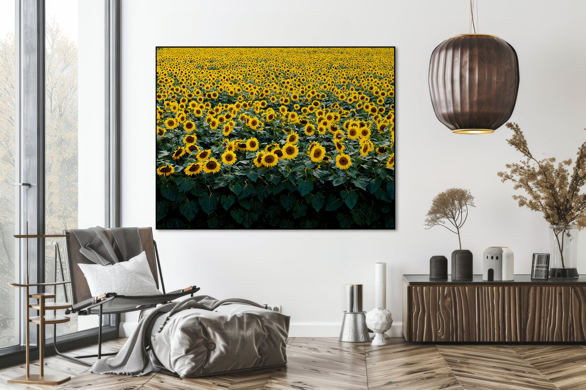 Zonnebloemenveld -  Carol M. Highsmit - AkoestischeMuur