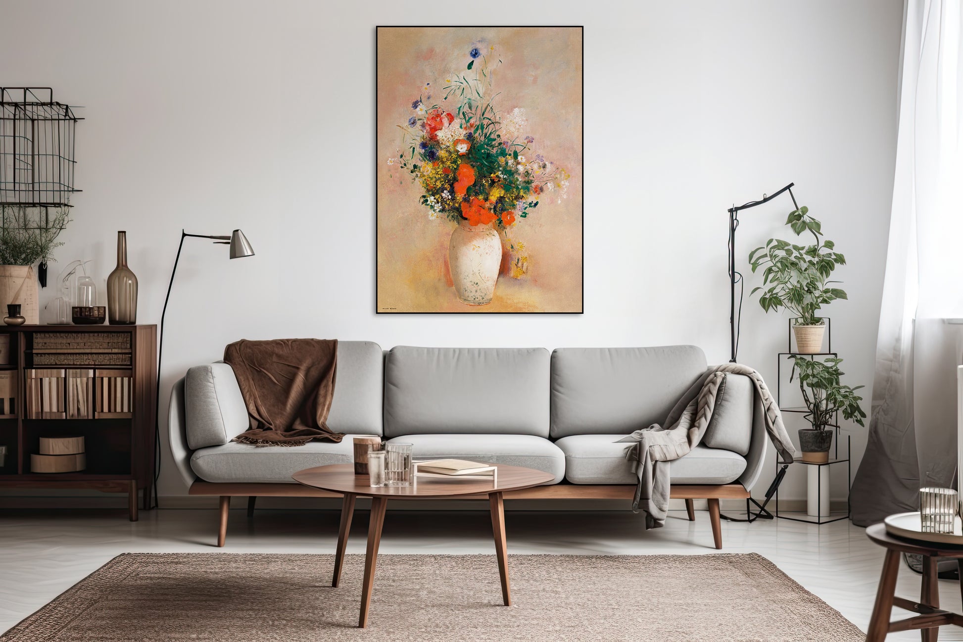 Vaas met bloemen - Odilon Redon - AkoestischeMuur