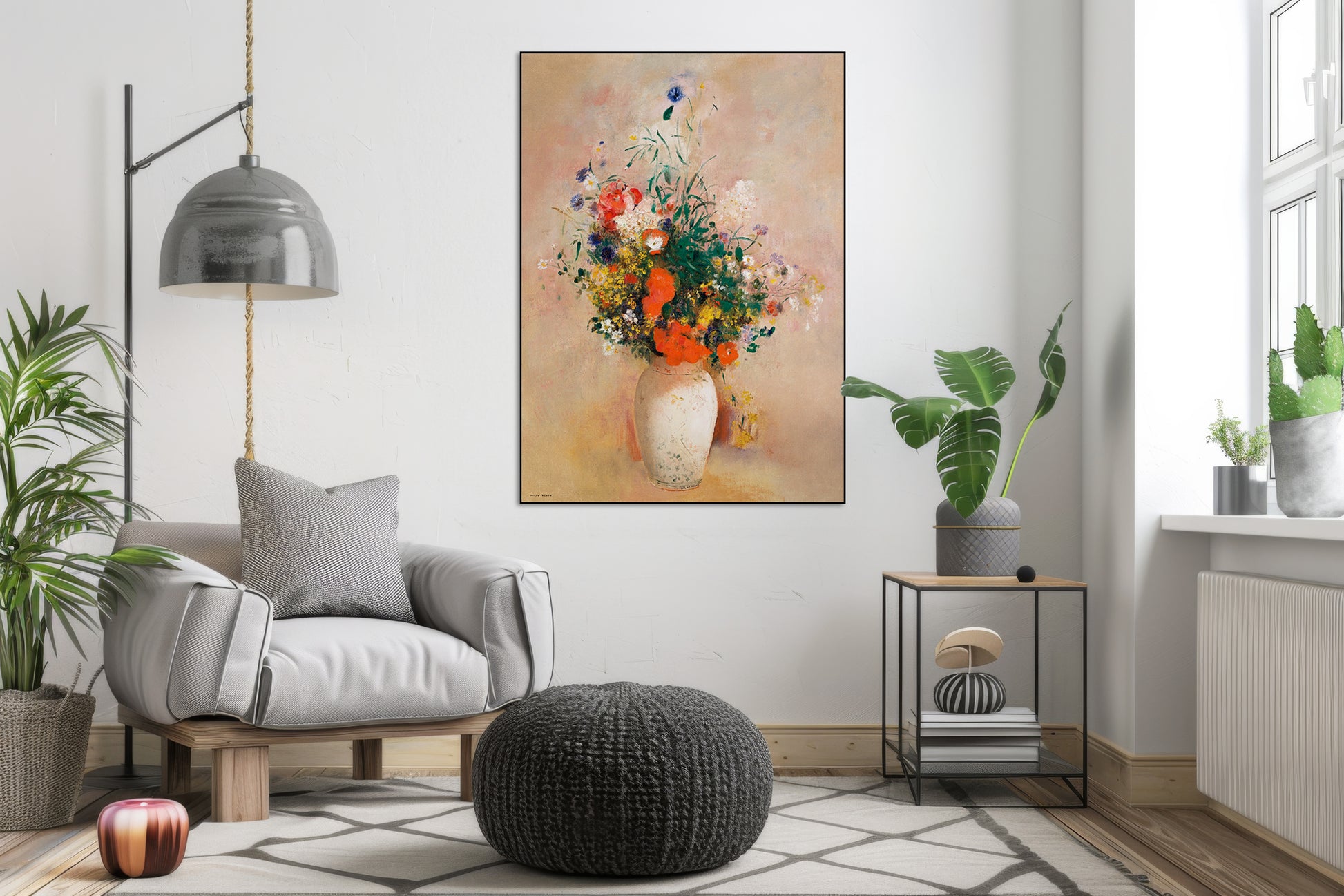 Vaas met bloemen - Odilon Redon - AkoestischeMuur