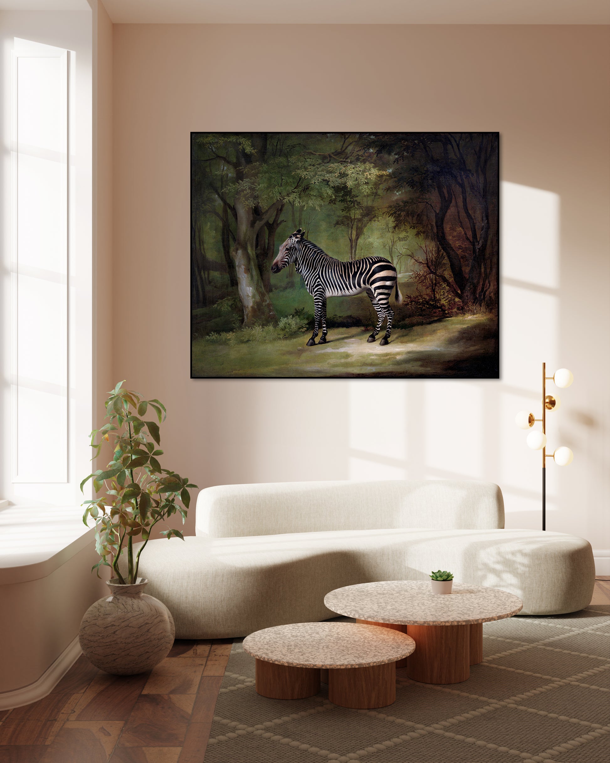 Zebra (1763) George Stubbs woonkamer