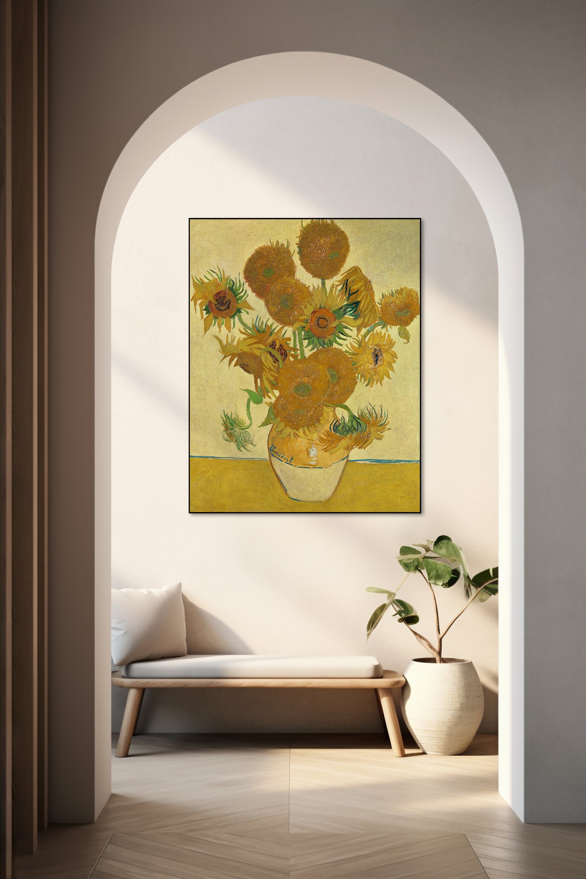 De Zonnebloemen - Vincent van Gogh - AkoestischeMuur